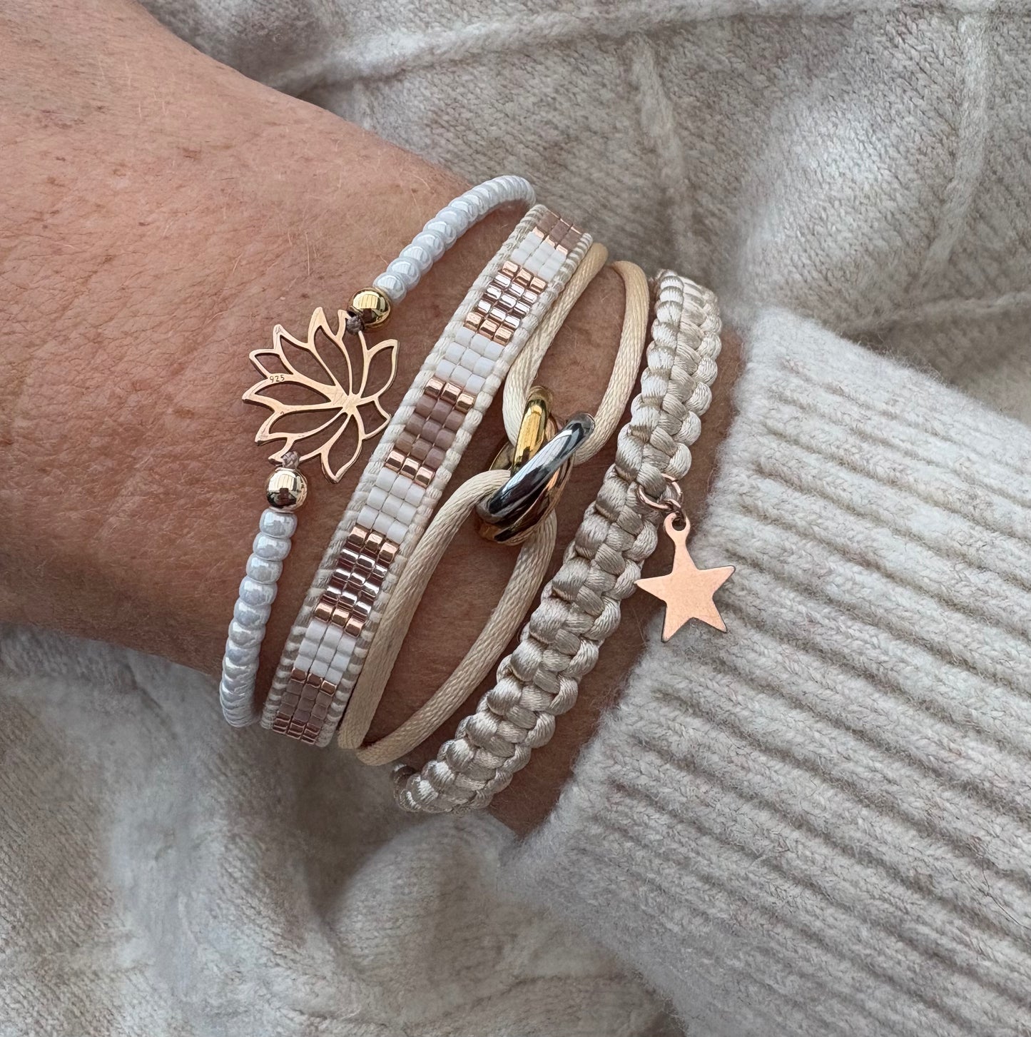 Satin circles trio