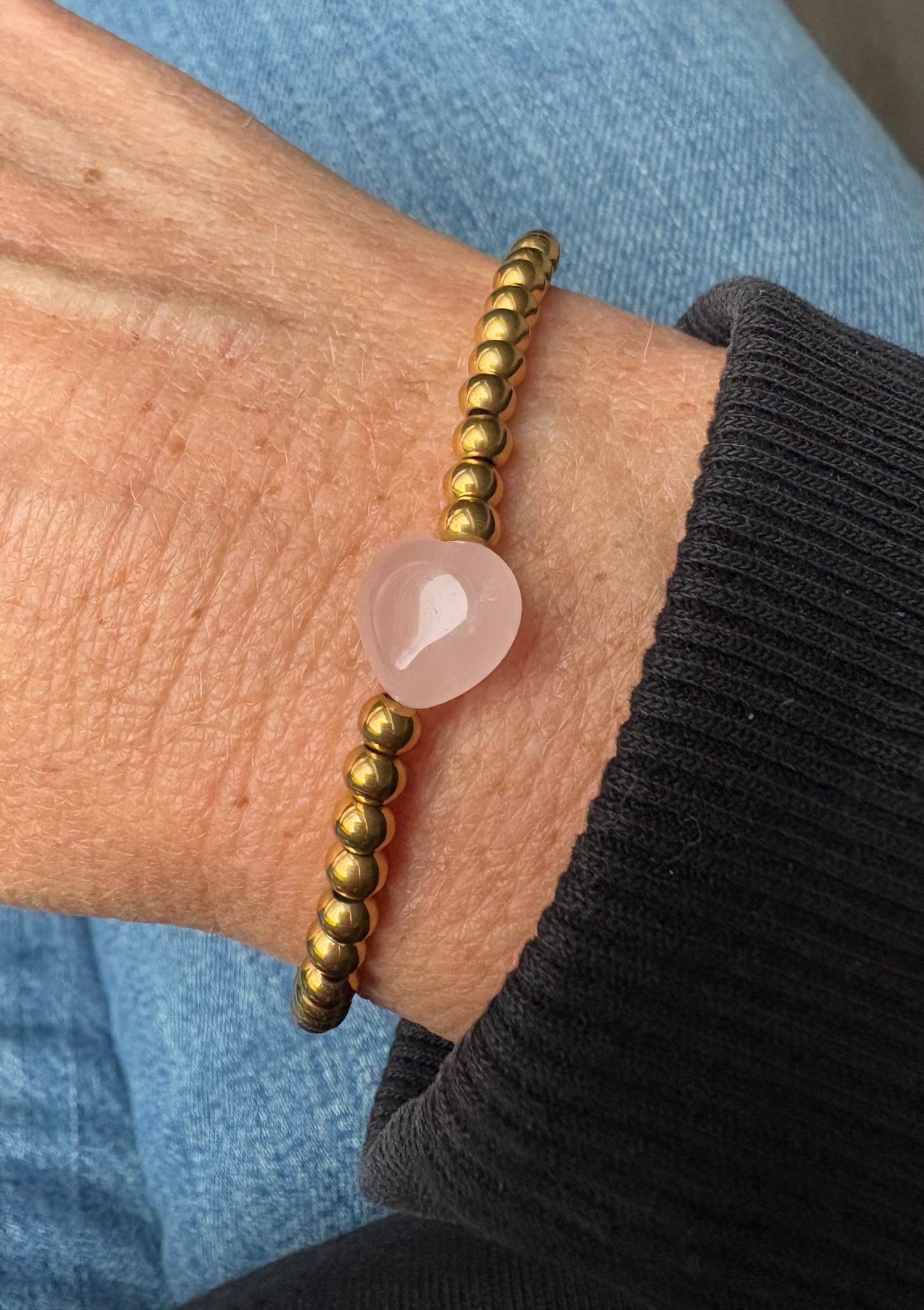 Heart rosequartz