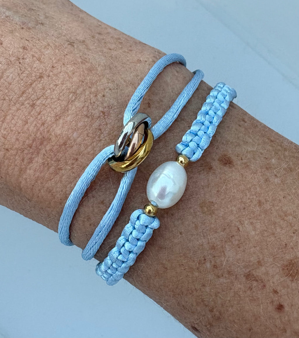 Satin circles trio