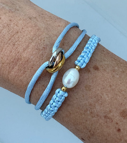 Satin circles trio