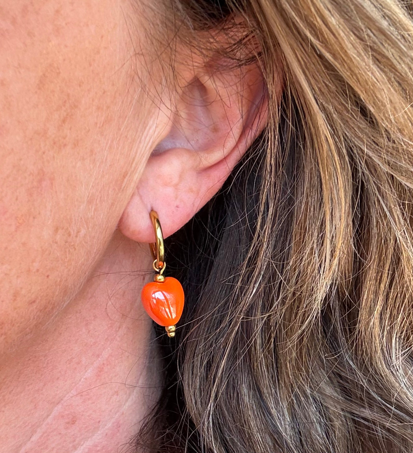 Orange hearts