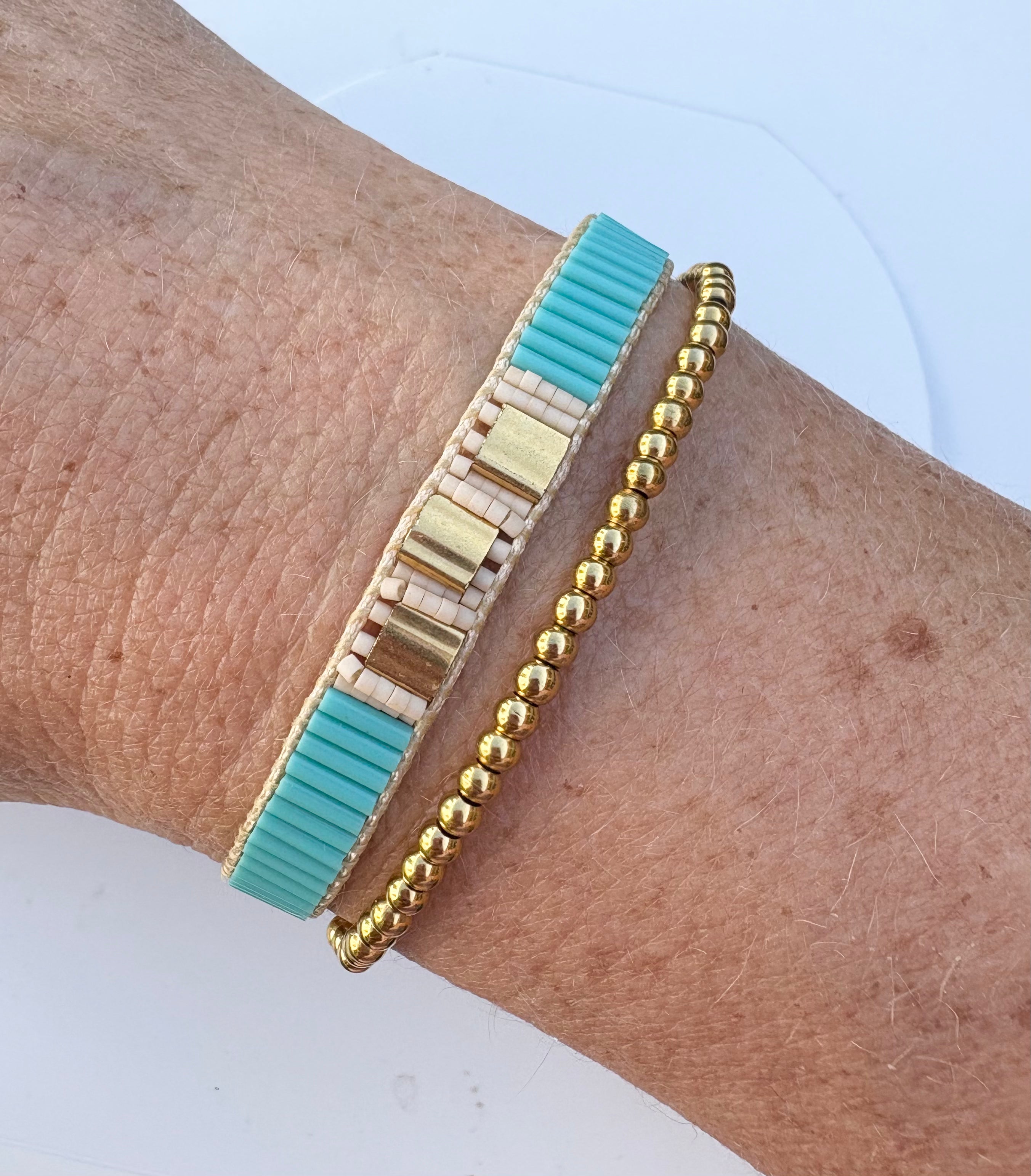Turquoise Miyuki Tube